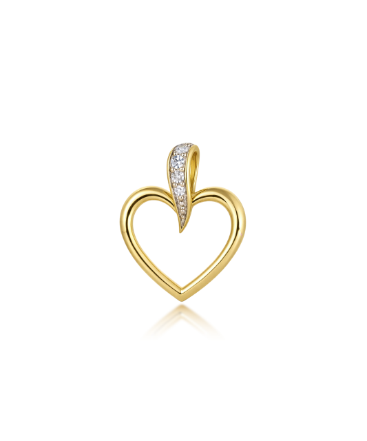 Yellow Gold pendant with diamonds
