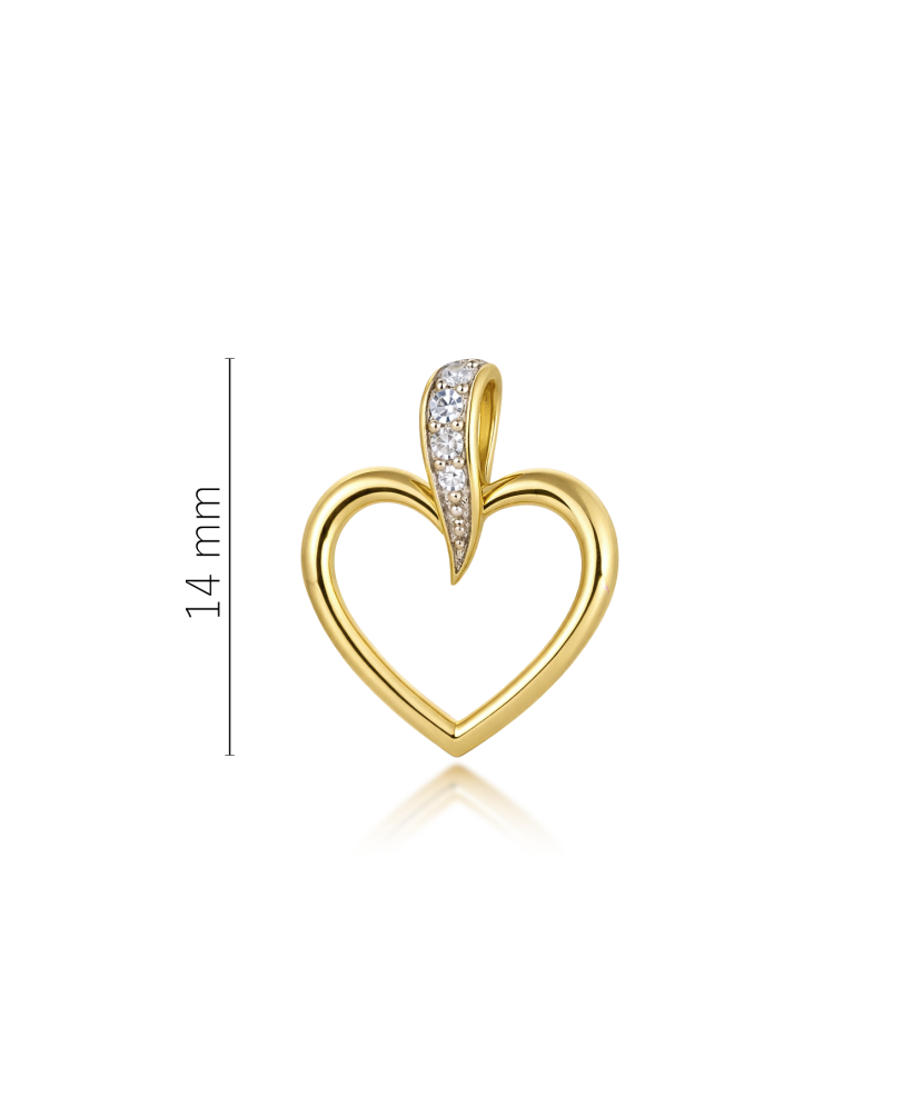 Yellow Gold pendant with diamonds