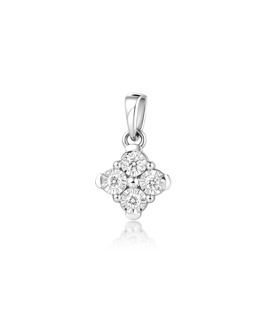White gold pendant with diamonds