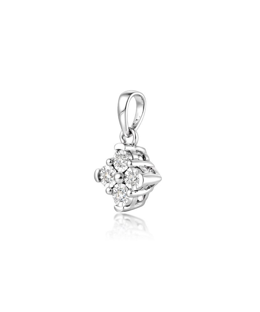 White gold pendant with diamonds