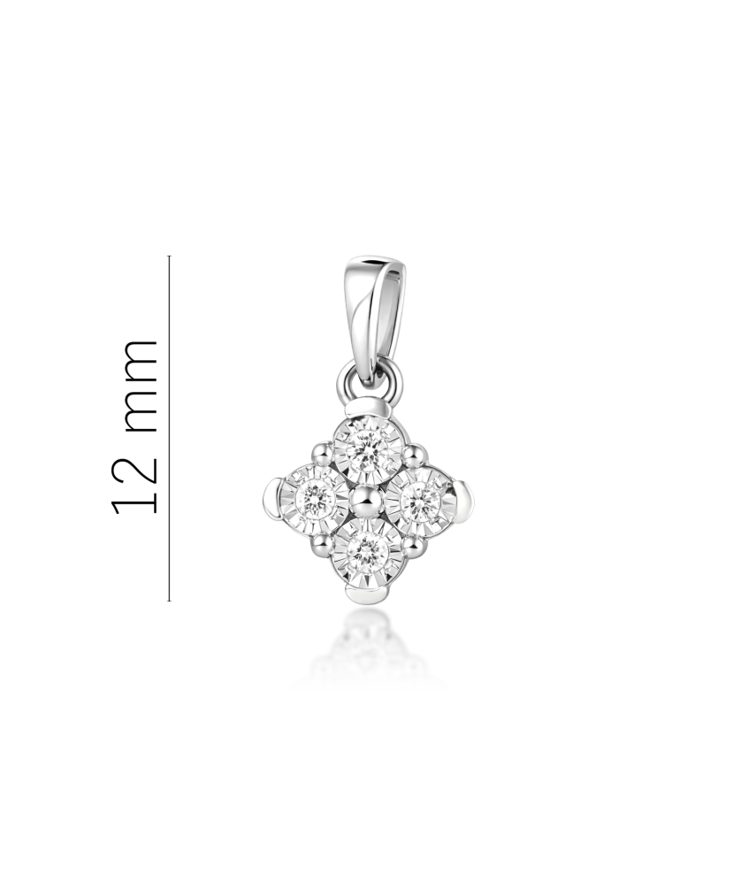 White gold pendant with diamonds