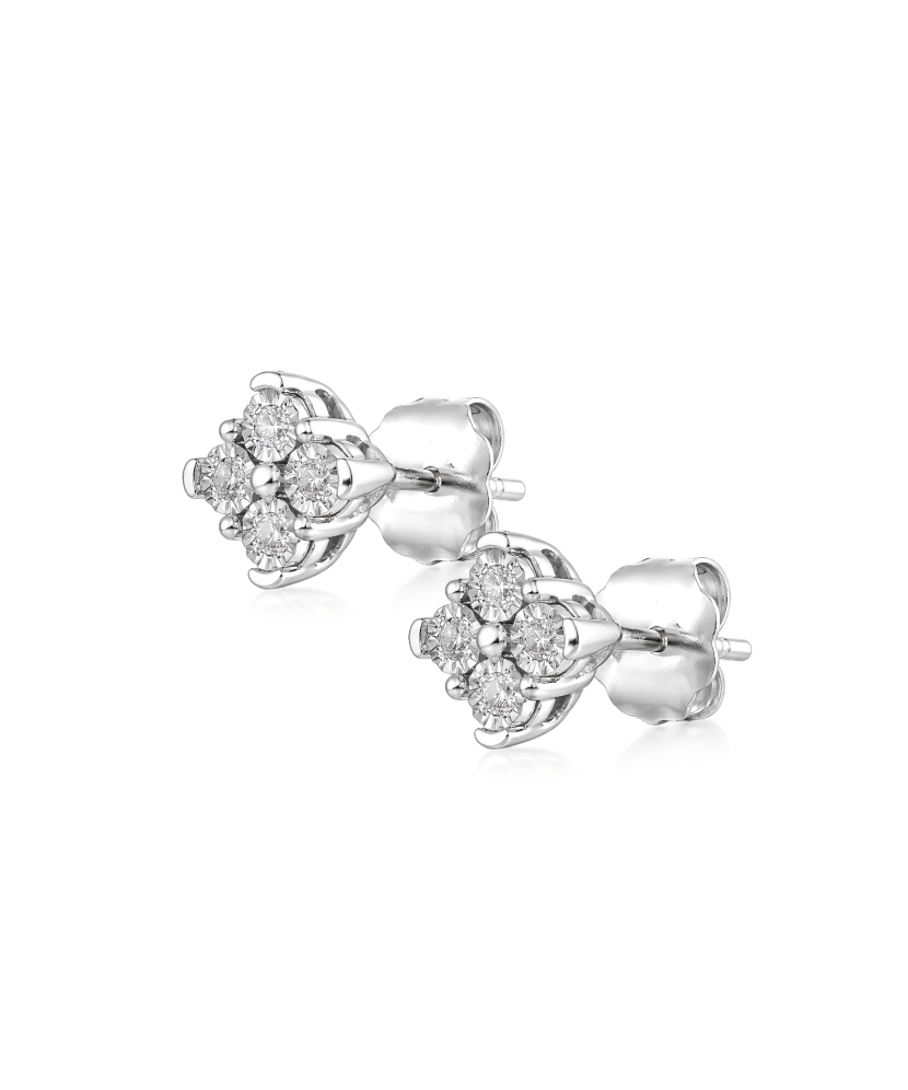 White Gold earrings with diamonds