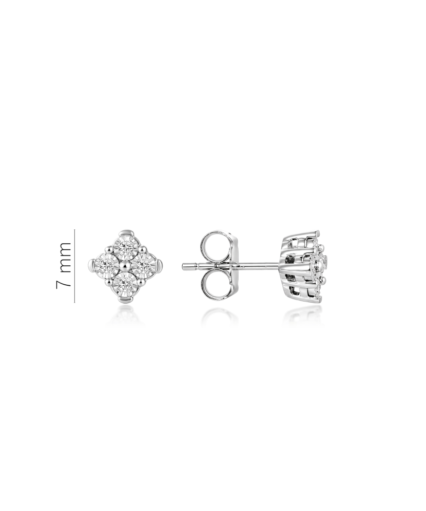 White Gold earrings with diamonds