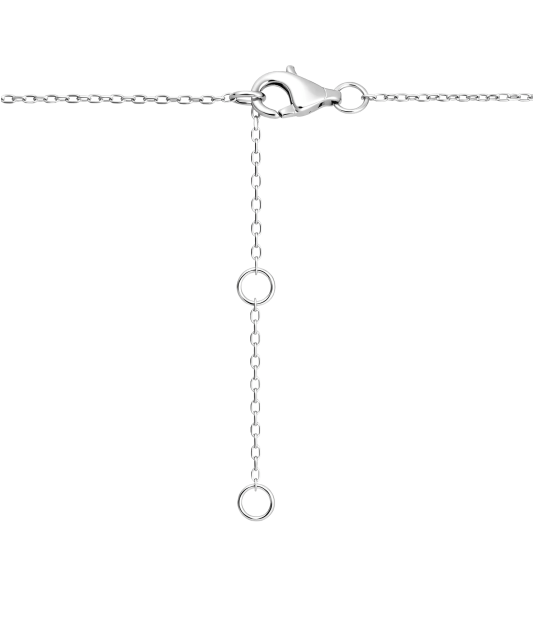 White gold chain with diamond pendant