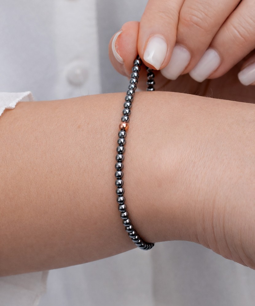 Terahertz bracelet with gold-plated silver