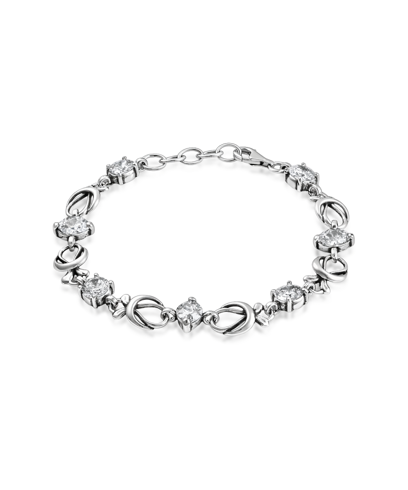 Sterling Silver bracelet with zircons