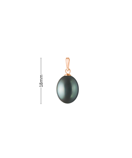 Gold-plated silver pendant with pearl