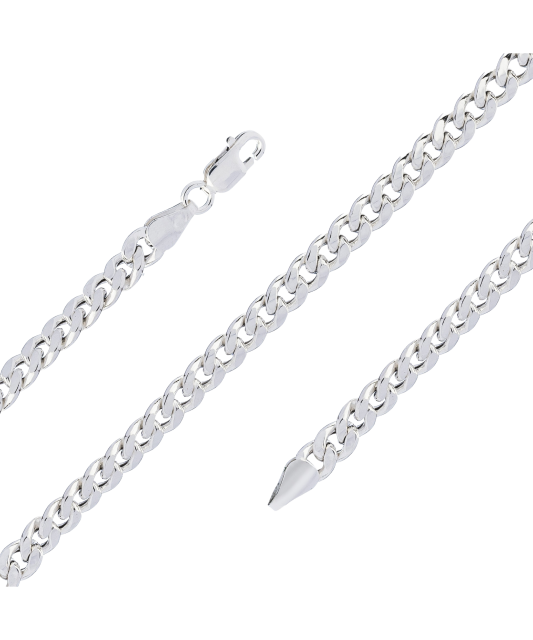 Sterling silver chain  "Curb"