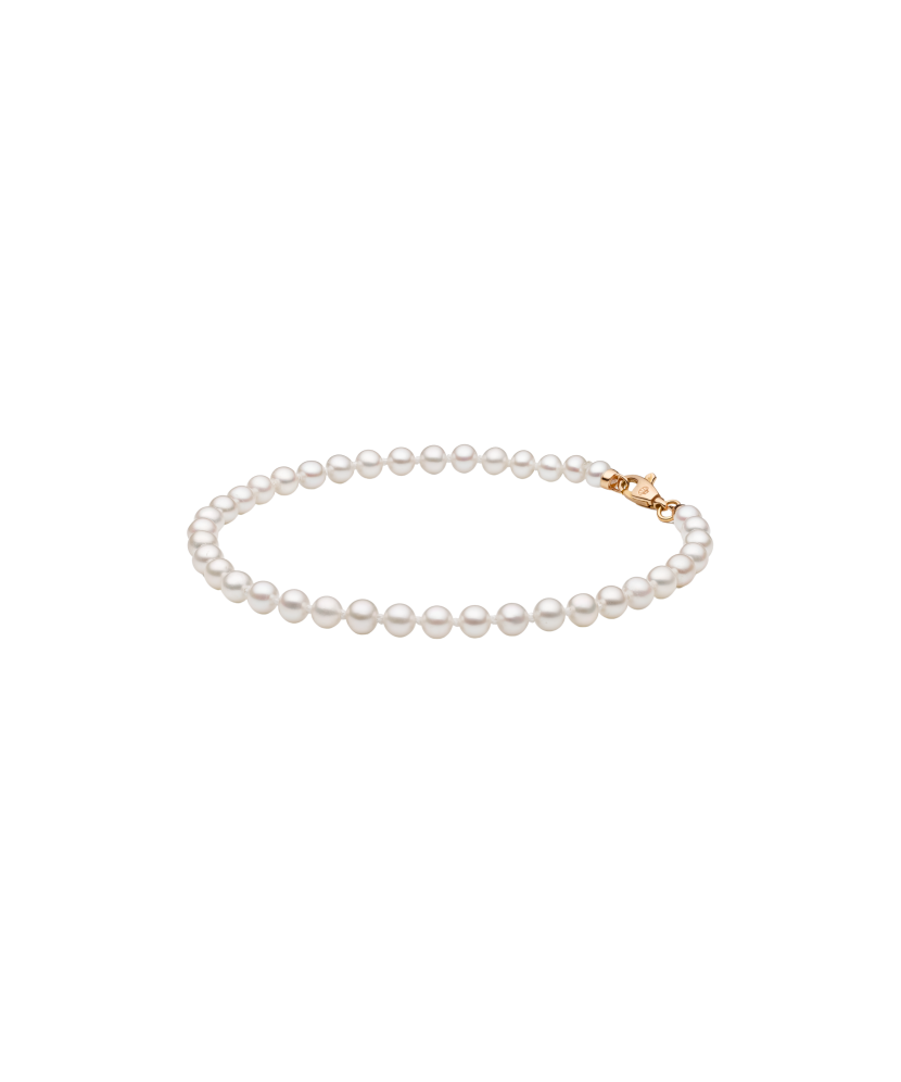Pearl bracele twith gold