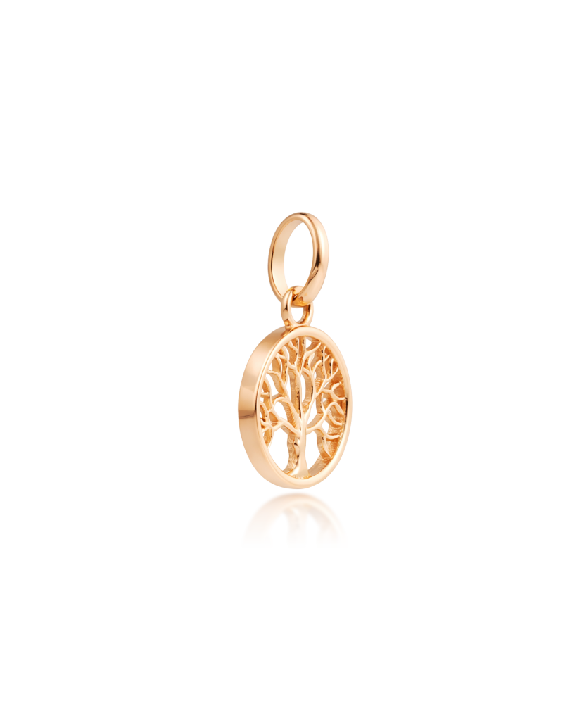 Gold pendant with zircons "Tree of life"