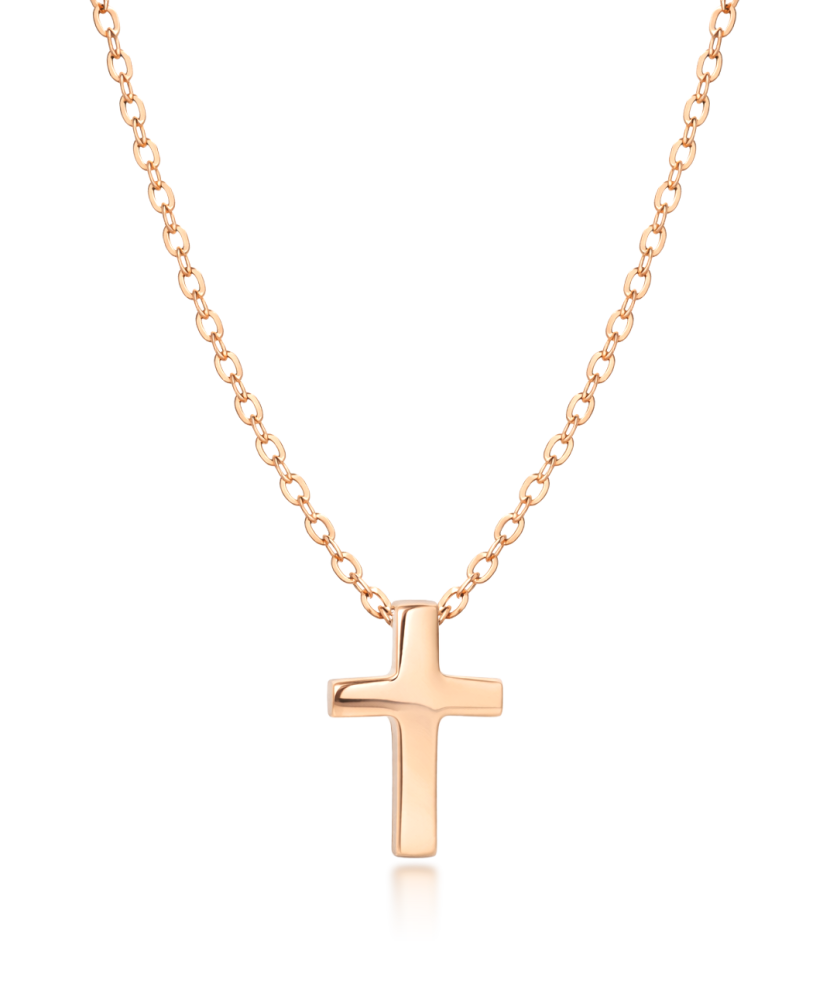 Gold chain with pendant "cross"