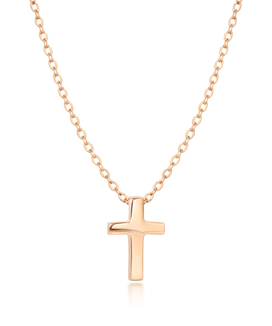 Gold chain with pendant "cross"