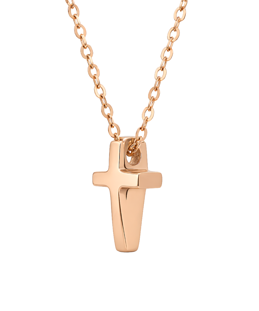 Gold chain with pendant "cross"