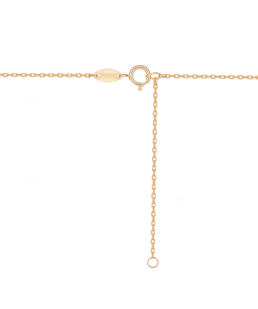 Gold chain with pendant "cross"