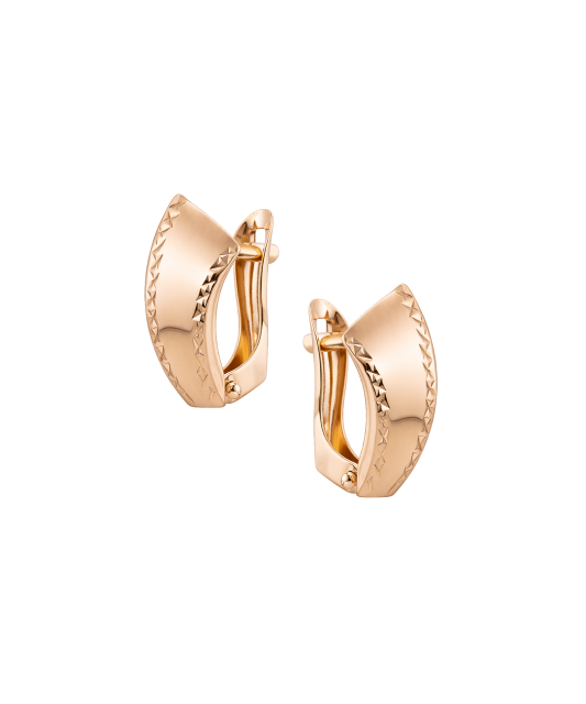 Gold earrings