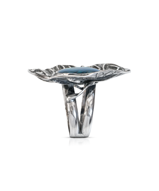 Серебряное кольцо с перламутром