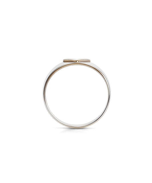 Позолоченное кольцо из серебра