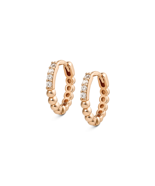 Золотые серьги с цирконами