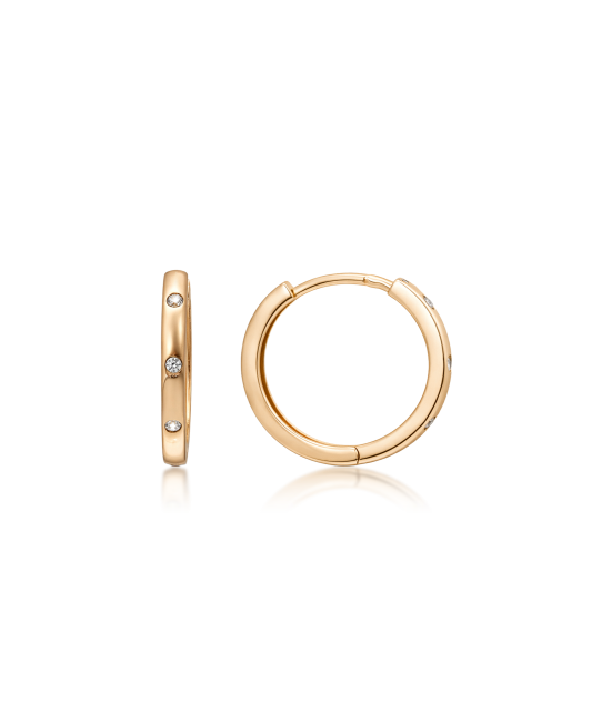 Золотые серьги с цирконами