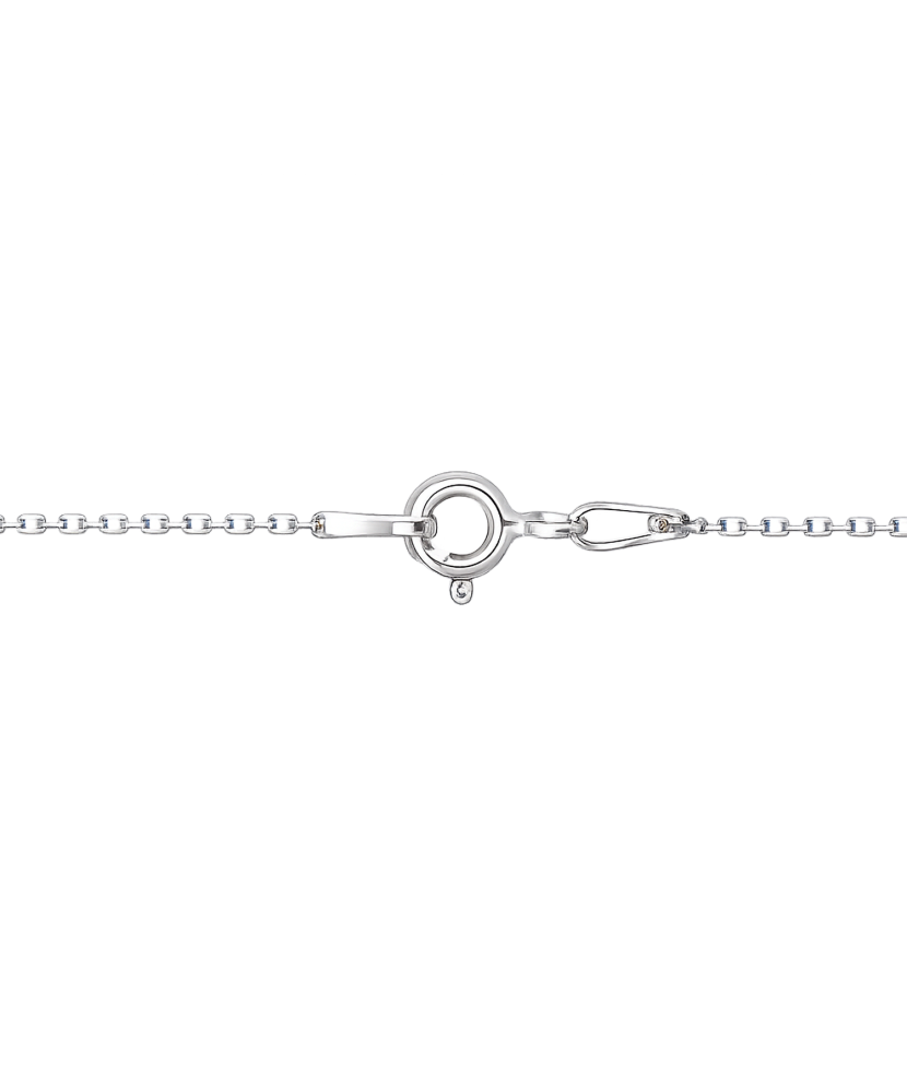 Sterling silver chain with zirconium pendant