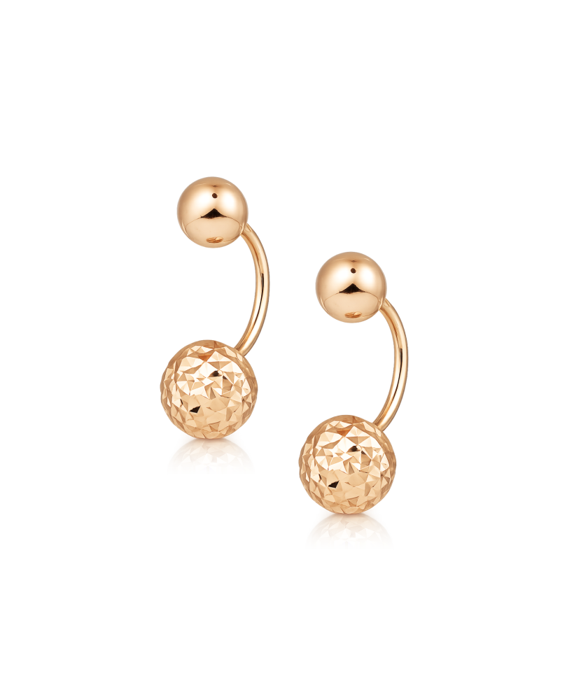 Engraved Gold Earrings