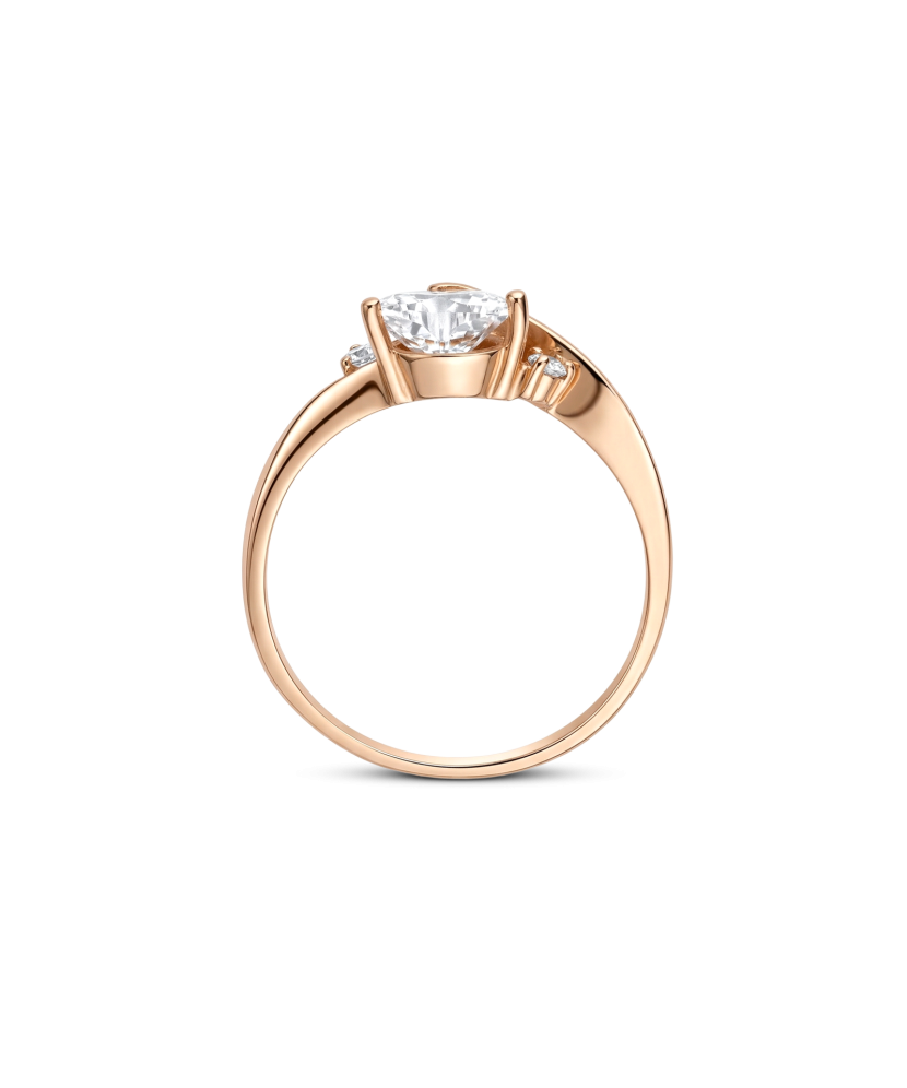 Золотое кольцо с цирконами