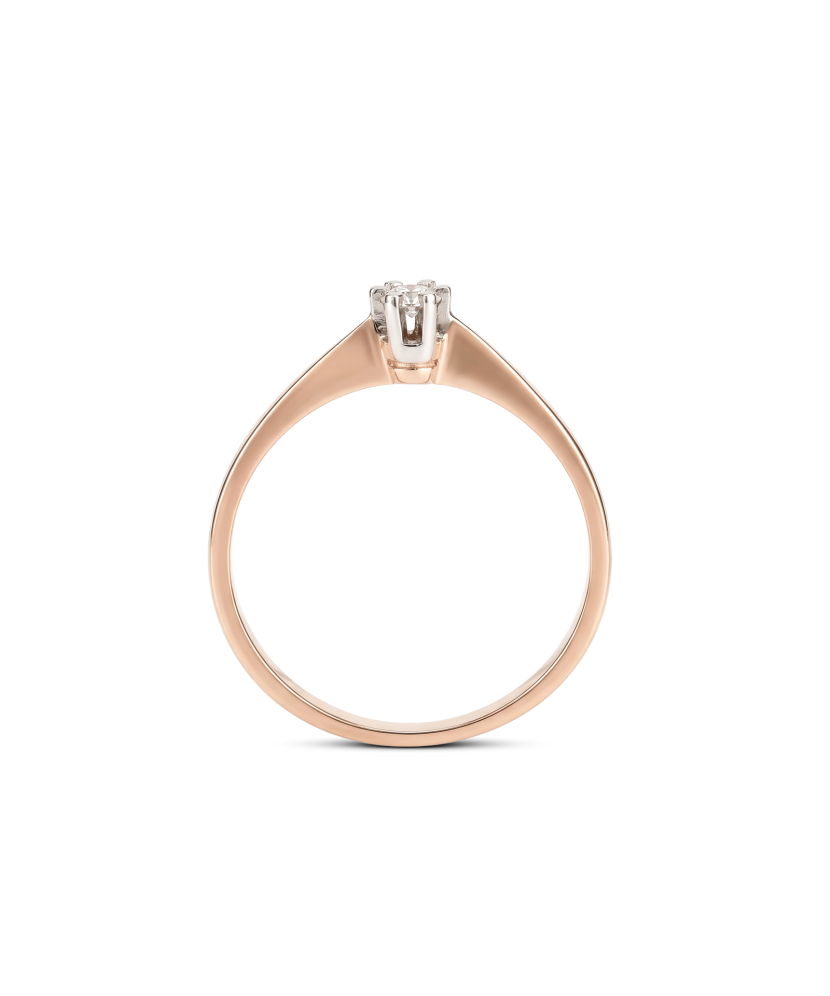 Золотое кольцо с цирконами