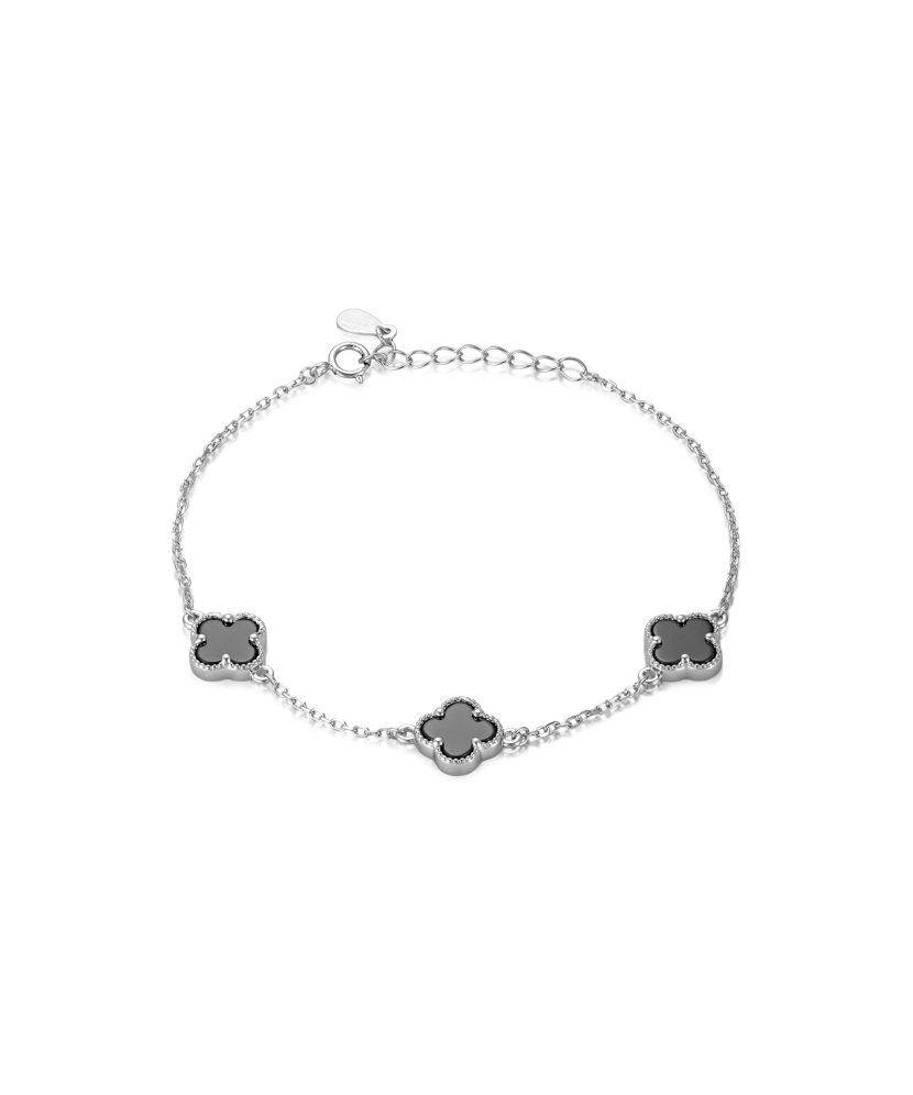 Sterling Silver bracelet with onyx