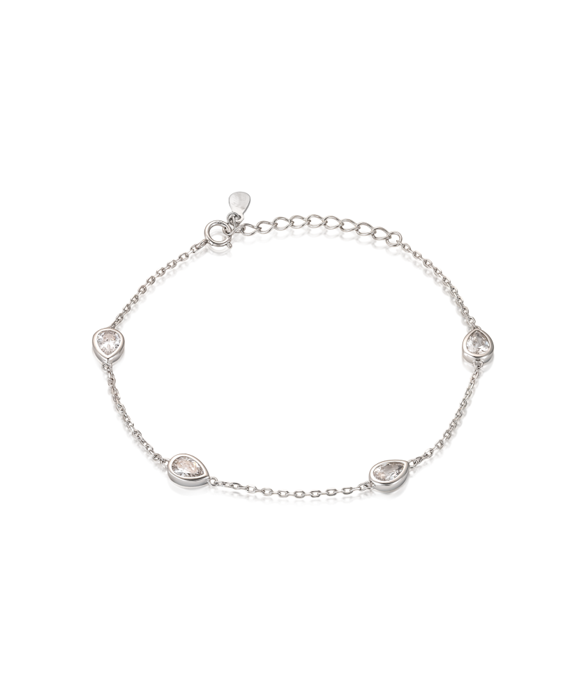 Sterling Silver bracelet with zircons