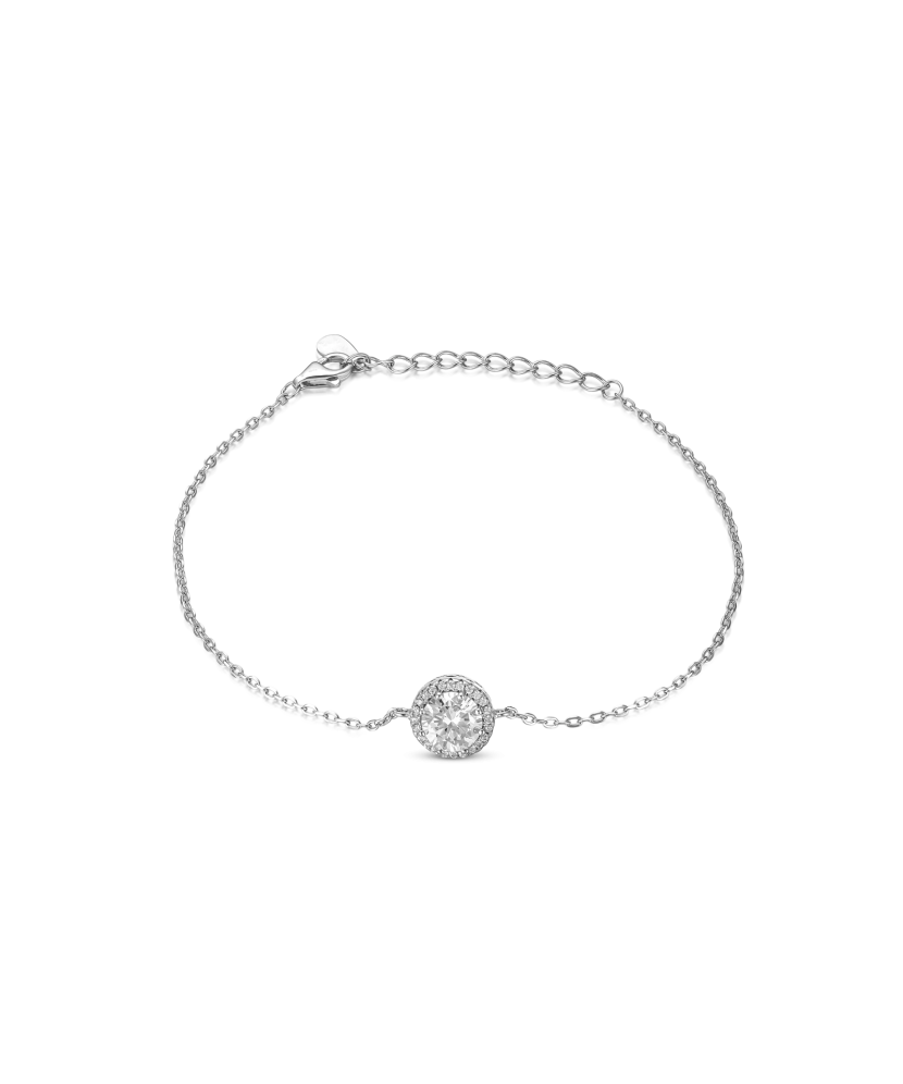 Sterling Silver bracelet with zircons