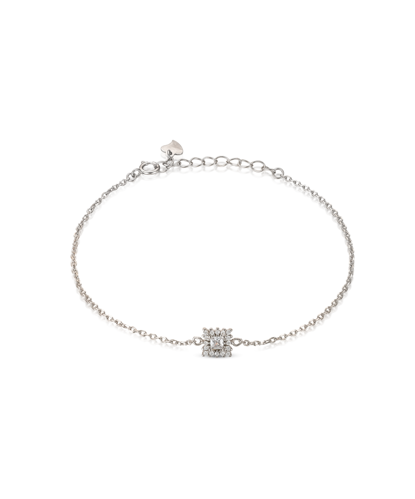 Sterling Silver bracelet with zircons