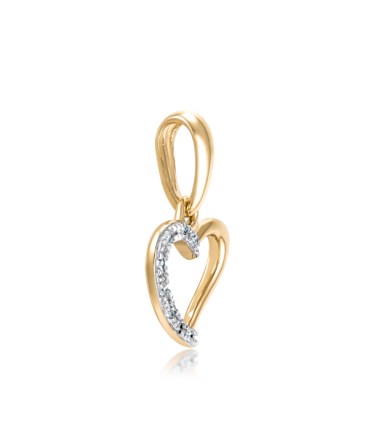 Yellow Gold pendant with diamonds