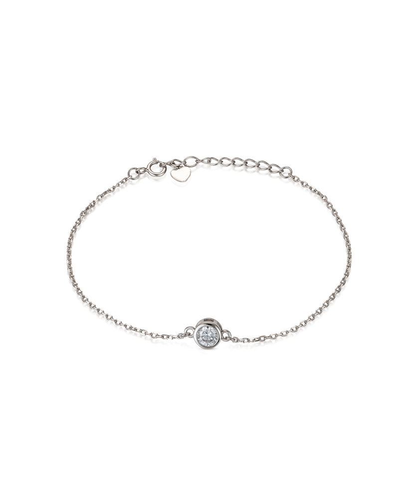 Sterling Silver bracelet with zircons