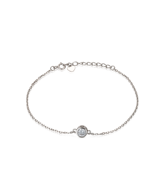 Sterling Silver bracelet with zircons
