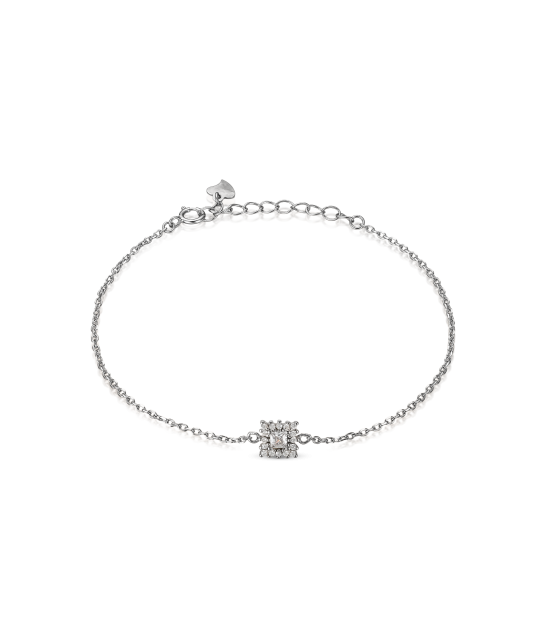 Sterling Silver bracelet with zircons