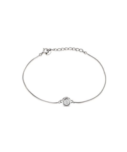 Sterling Silver bracelet with zircons
