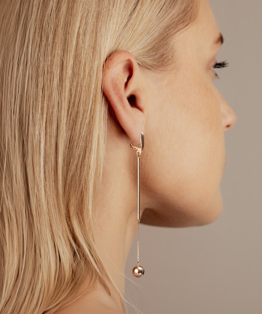 Gold earrings