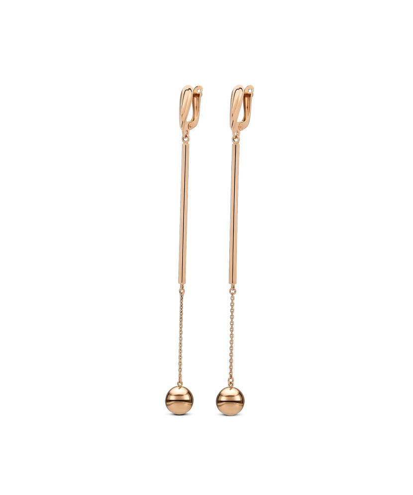 Gold earrings