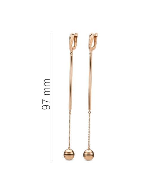 Gold earrings