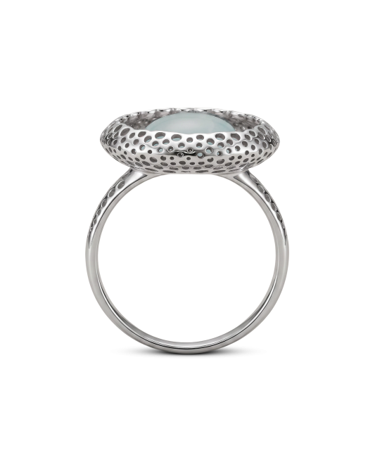 Sterling silver ring with agate