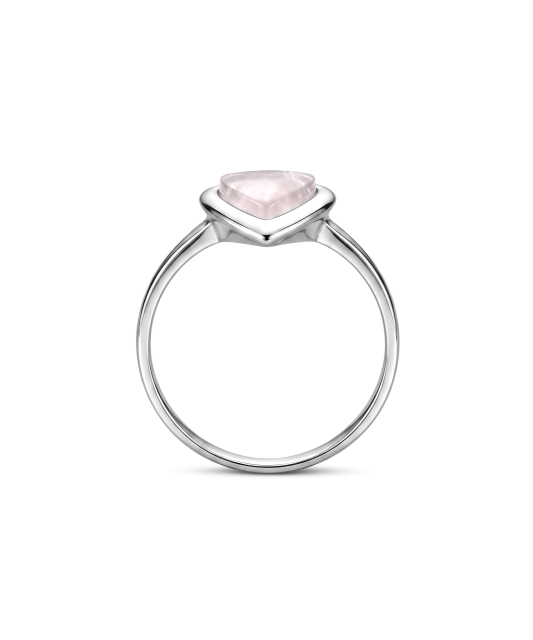 Серебряное кольцо с розовым кварцем
