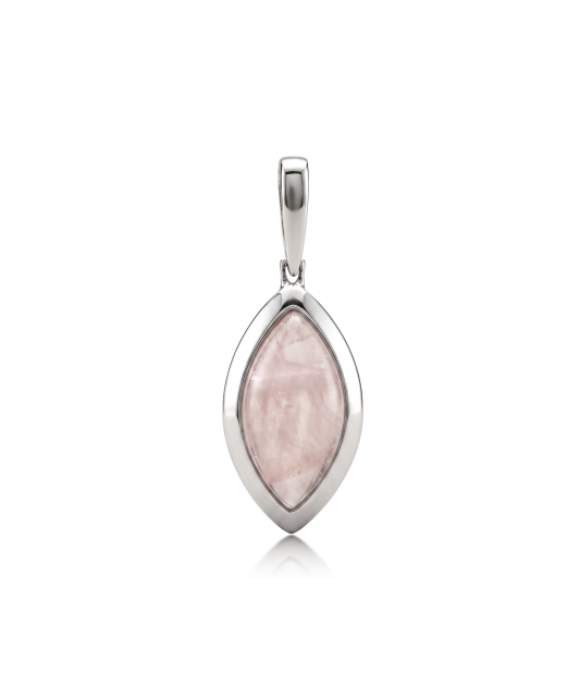 Sterling Silver pendant with rose quartz