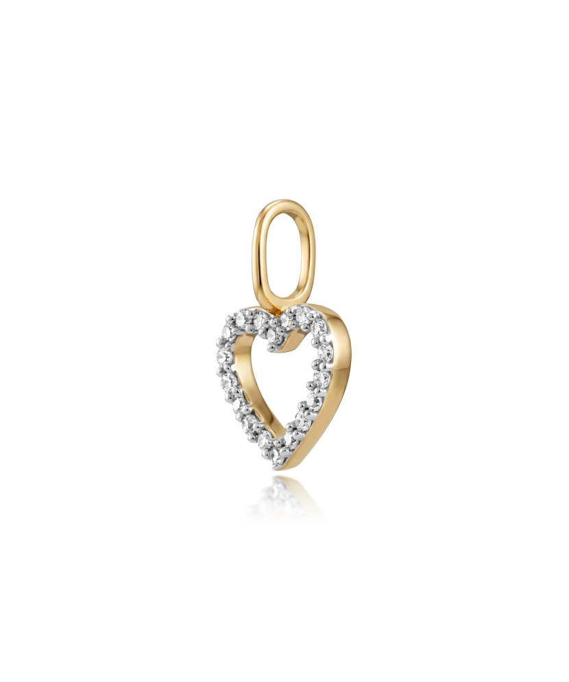 Yellow Gold pendant with diamonds