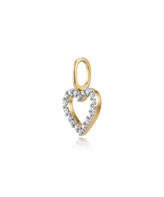 Yellow Gold pendant with diamonds