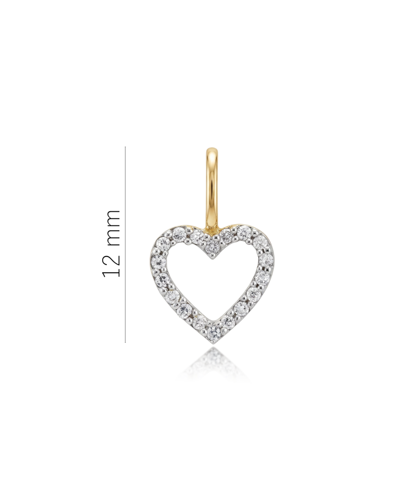 Yellow Gold pendant with diamonds