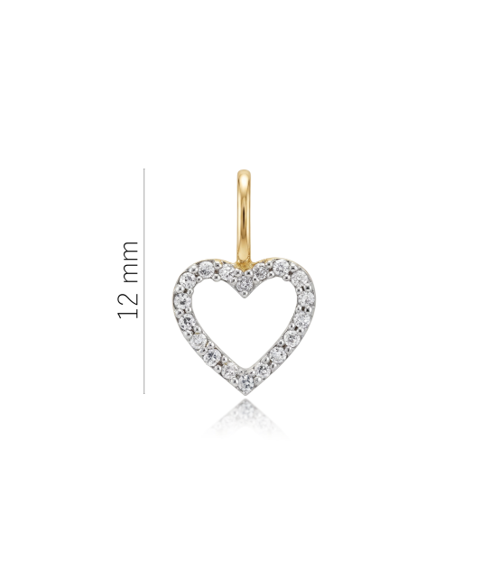 Yellow Gold pendant with diamonds