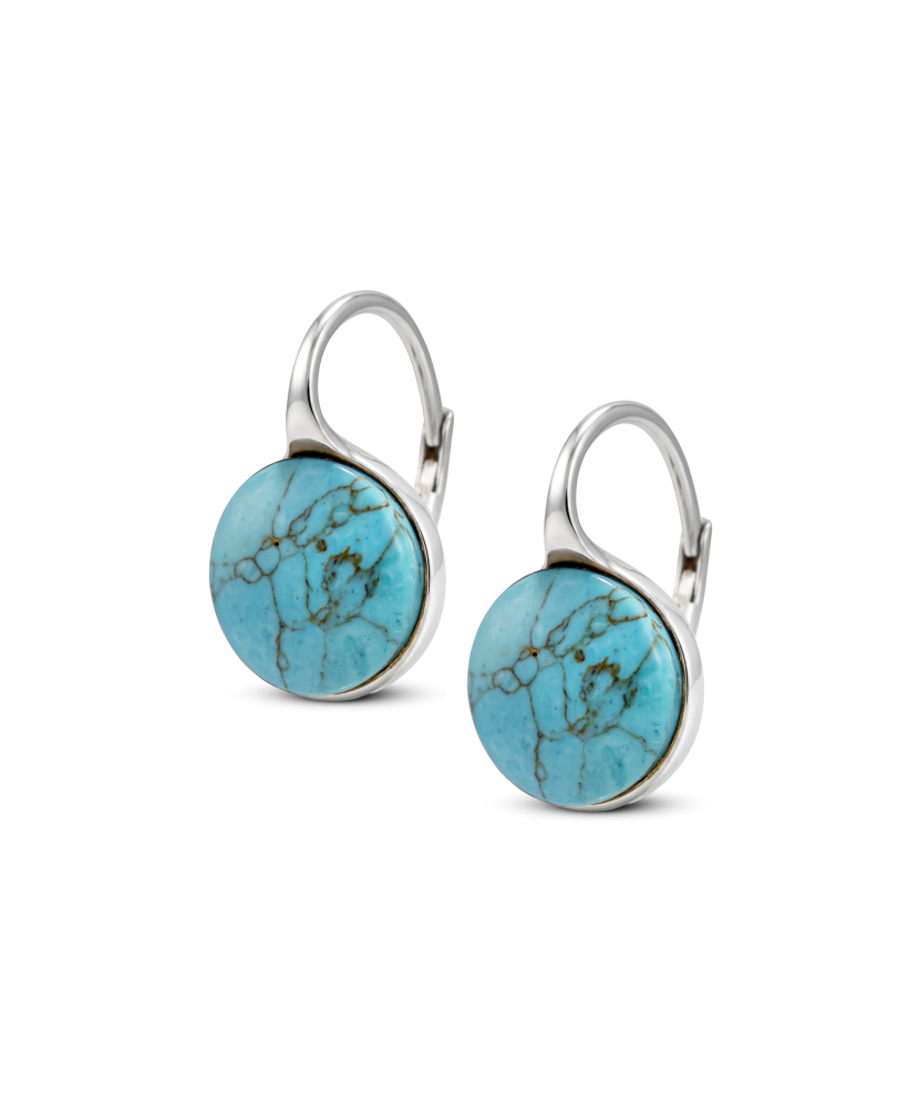 Sterling silver earrings with turquoise