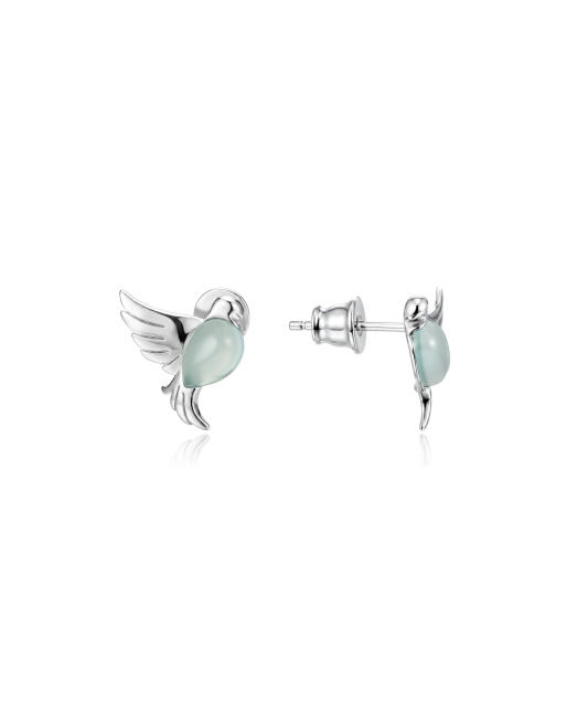 Серьги из серебра с агатом