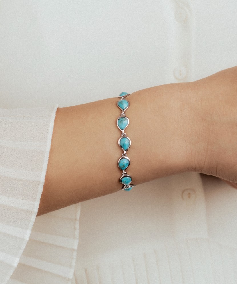 Sterling Silver bracelet with turquoise