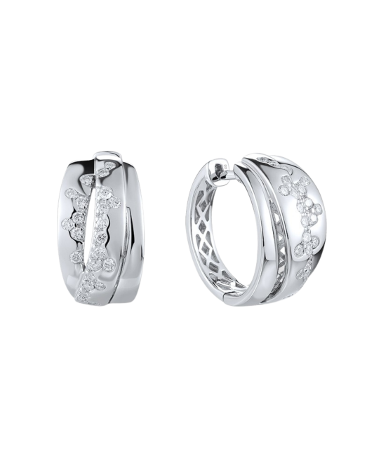 Sterling silver earrings with zircons
